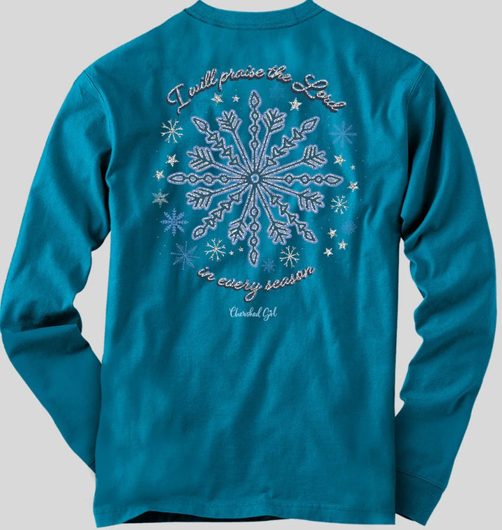 Snowflake Long Sleeve Tee Large