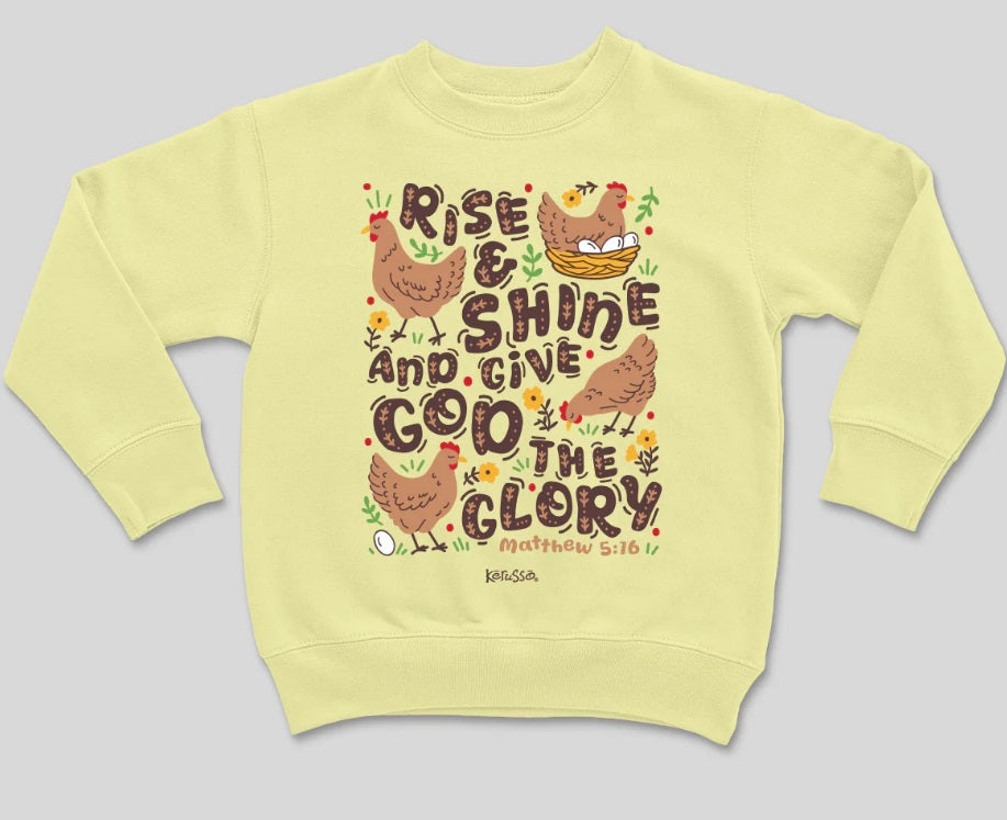 Rise & Shine Kids Crew Fleece Small