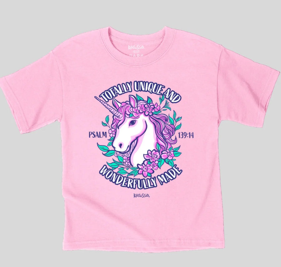 Unique Unicorn Kids T-Shirt Large - Re-vived