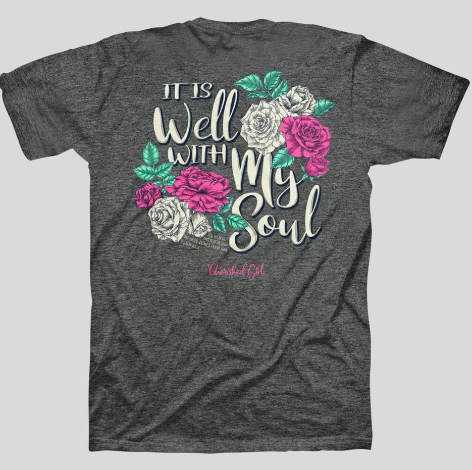 It Is Well Cherished Girl T-Shirt Large - Re-vived