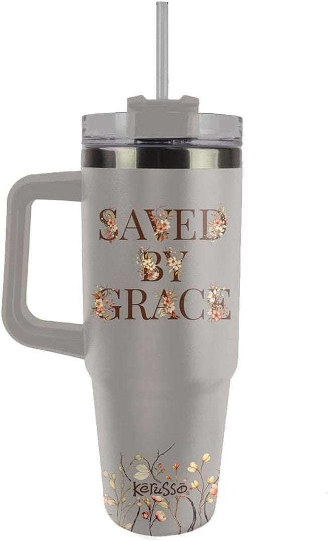 Be Still My Soul - 30 Oz Stainless Steel Mug with Straw