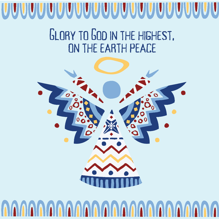 Glory to God Angel Christmas Cards (pack of 10)