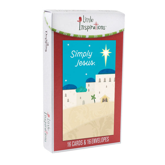 Simply Jesus Christmas Cards (Box of 16) - Re-vived