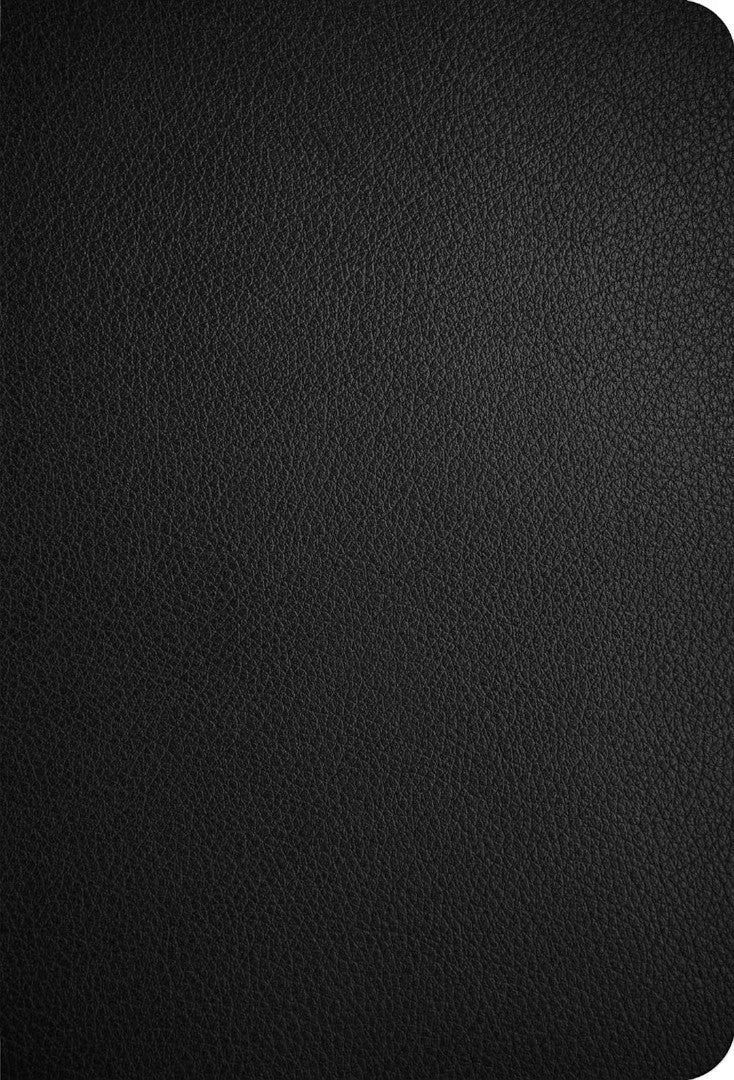 CSB Large Print Compact Reference Bible, Black Leather - Re-vived