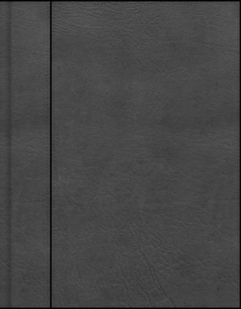 CSB Notetaking Bible, Charcoal Leathertouch - Re-vived