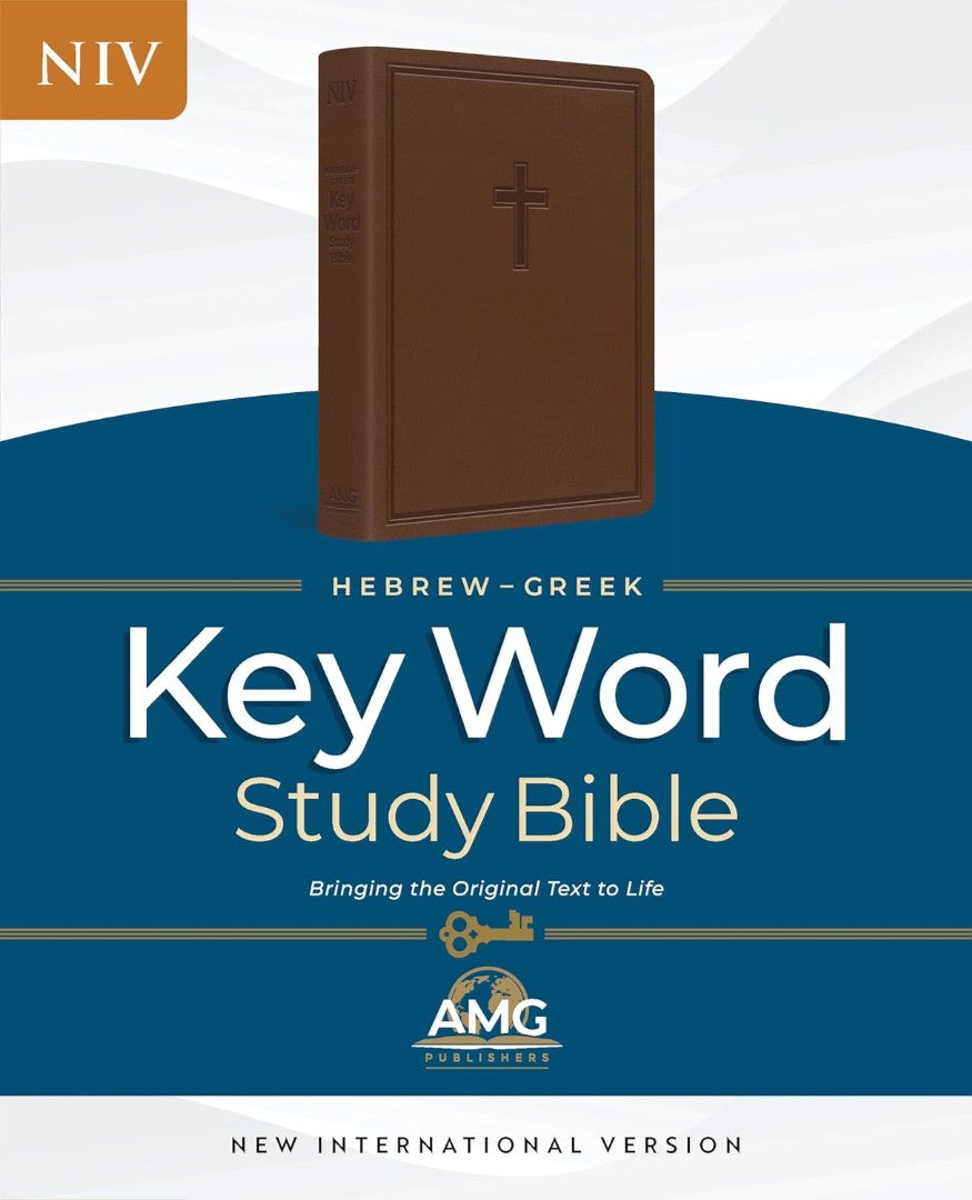 Hebrew-Greek Key Word Study Bible, Brown Leather