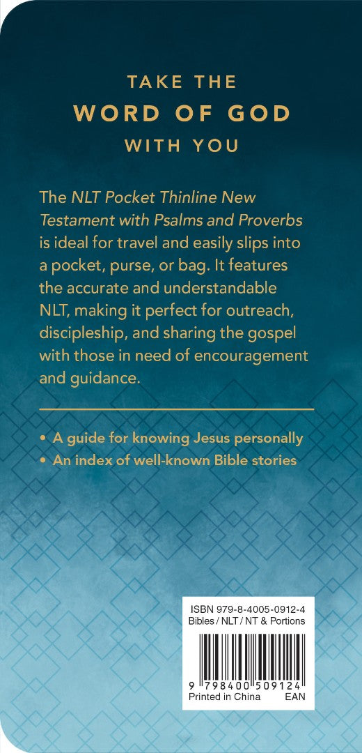 NLT Pocket Thinline New Testament with Psalms and Proverbs - Re-vived