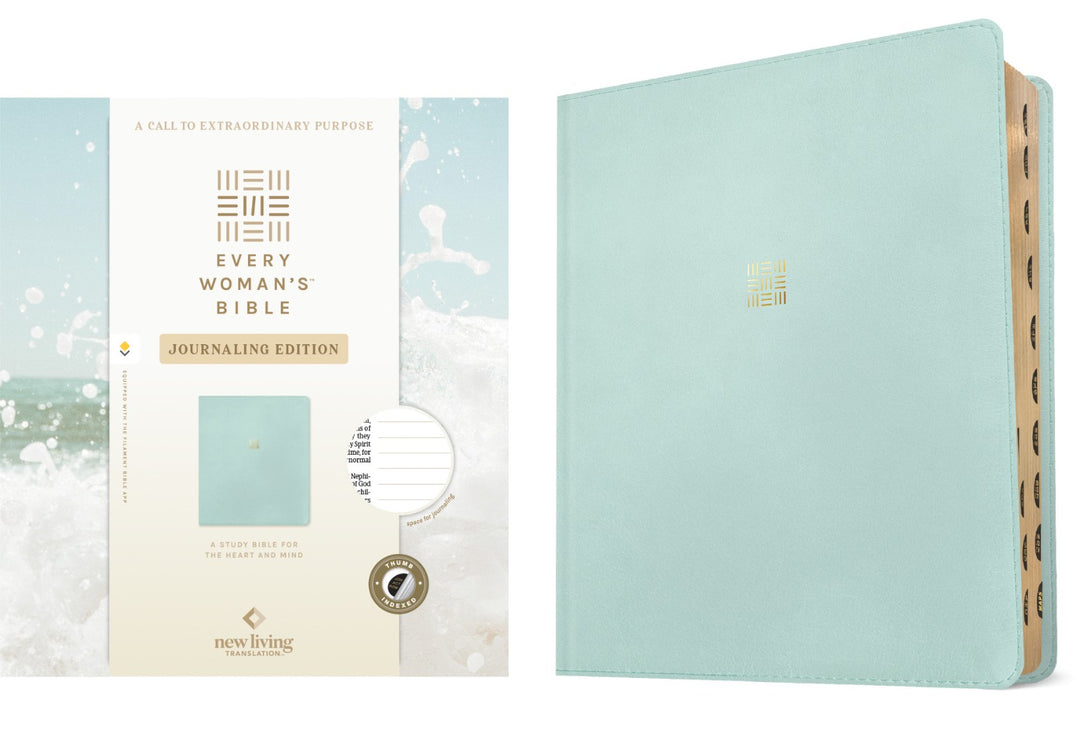 NLT Every Woman's Bible, Journaling Edition, Seafoam Blue - Re-vived