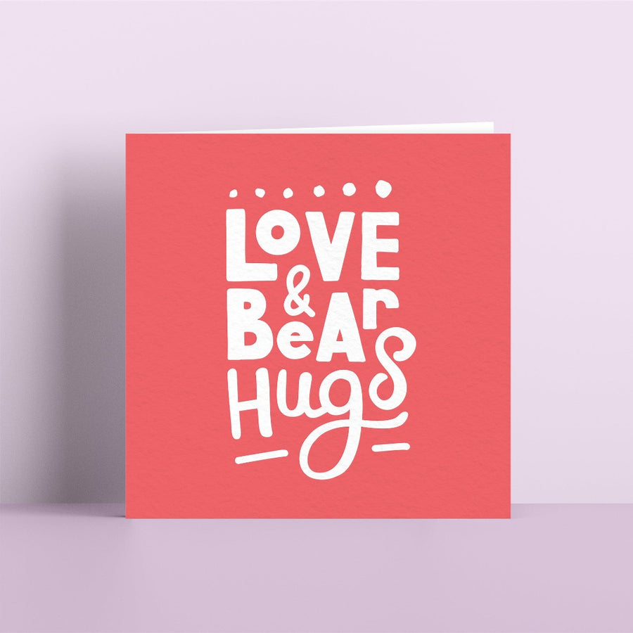 Love And Bear Hugs Card - Re-vived