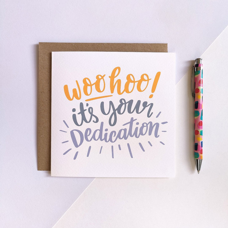Woohoo Dedication Card - Re-vived