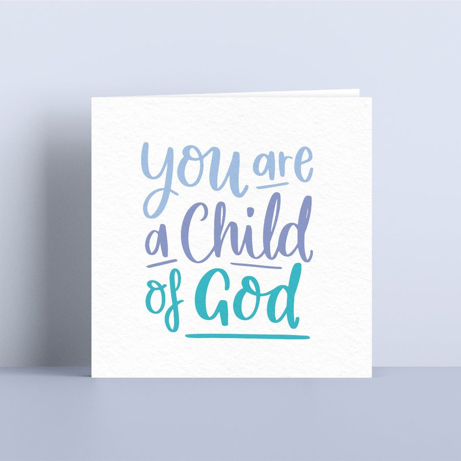 Child Of God Card - Blue - Re-vived