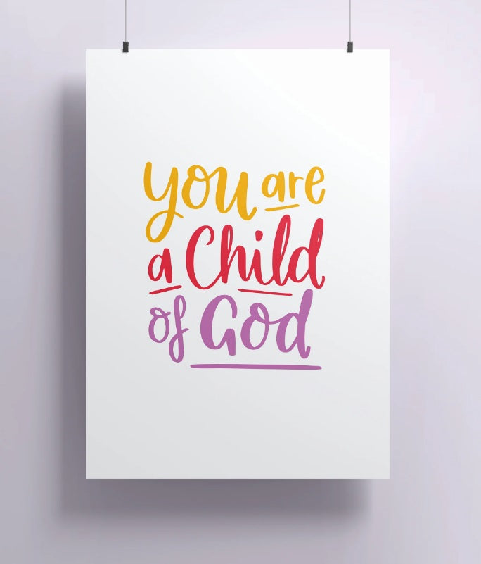 Child Of God A4 Print - Re-vived