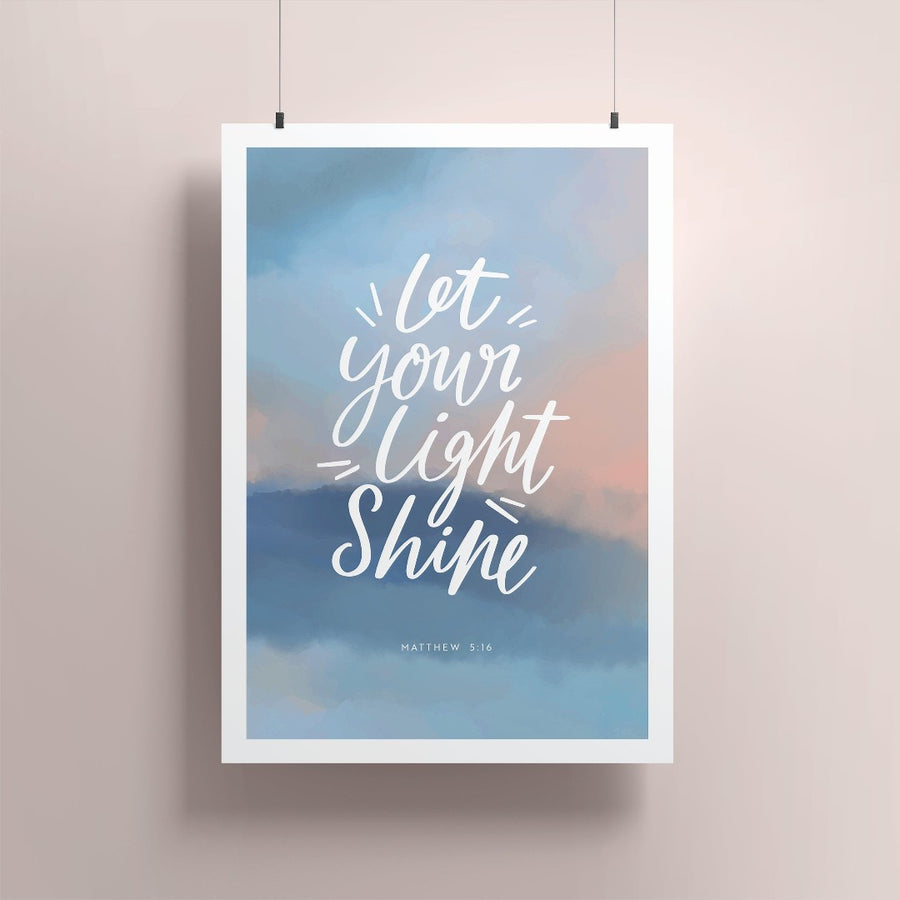 Let Your Light Shine A4 Print - Re-vived