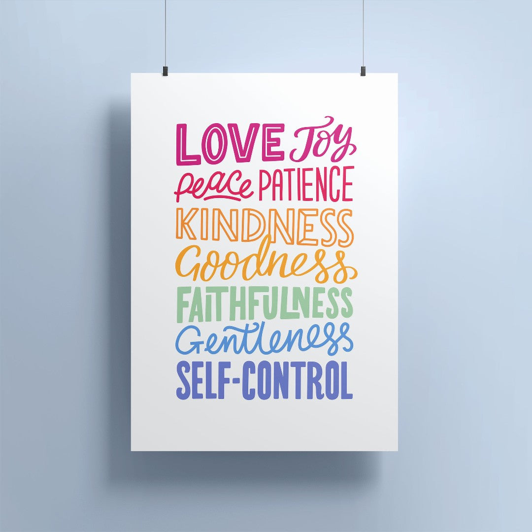 Fruit Of The Spirit A4 Print - Re-vived