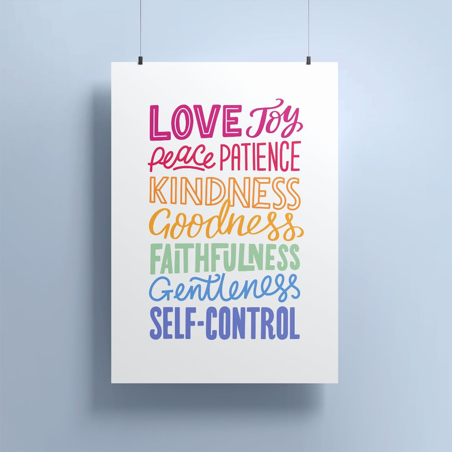 Fruit Of The Spirit A4 Print - Re-vived