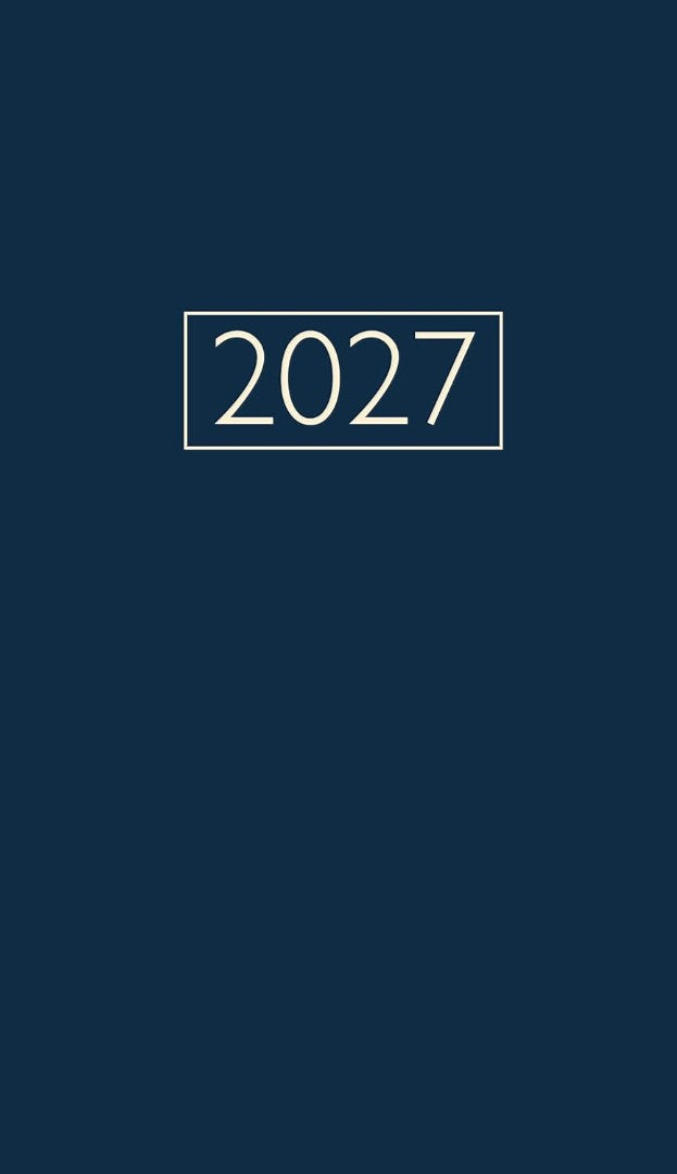 Church Pocket Book Diary with Lectionary 2027, Navy - Re-vived