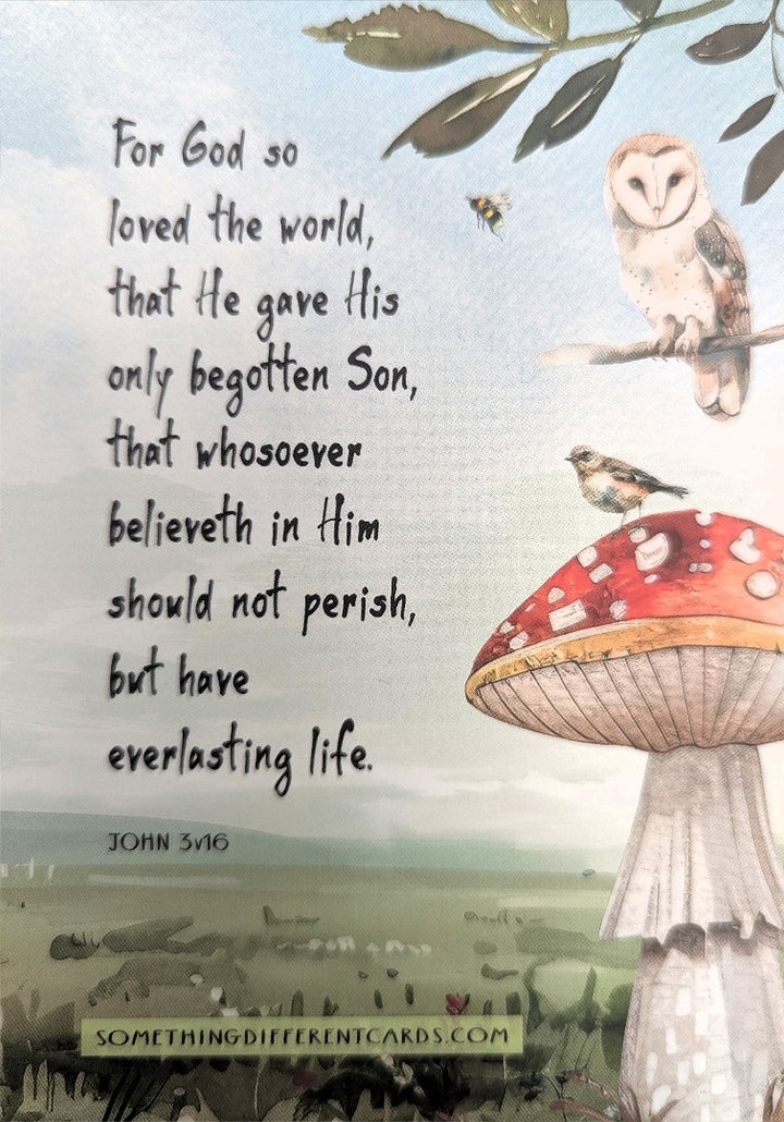 The Son of God Loved Me (Racoon) Bible Card - Re-vived