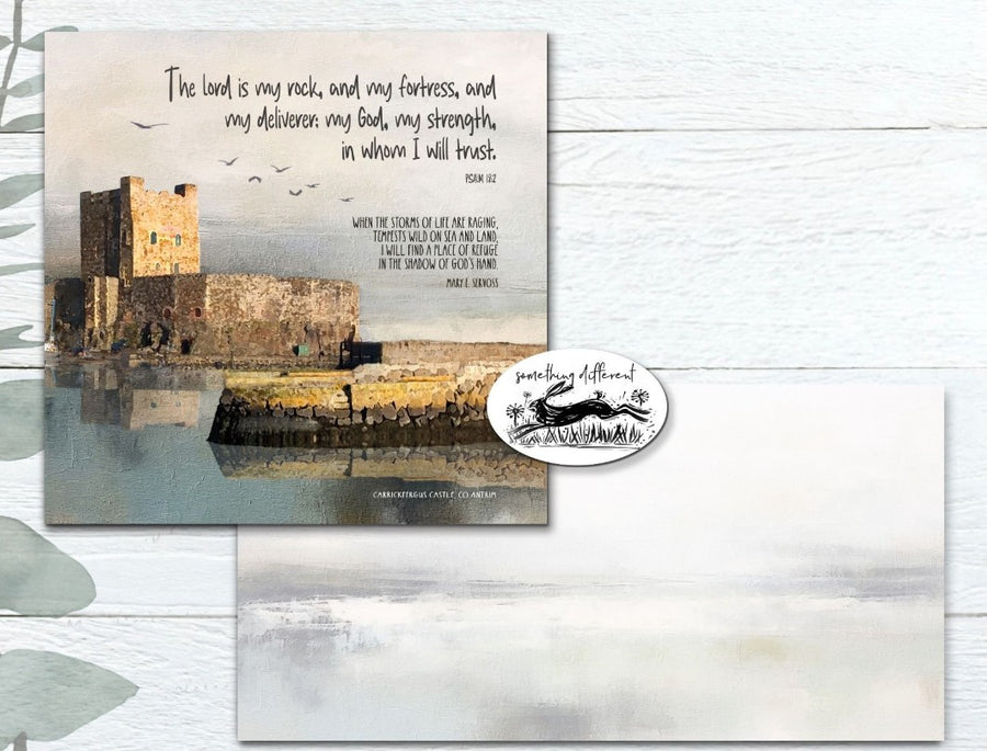 Carrickfergus Castle Greeting Card - Re-vived