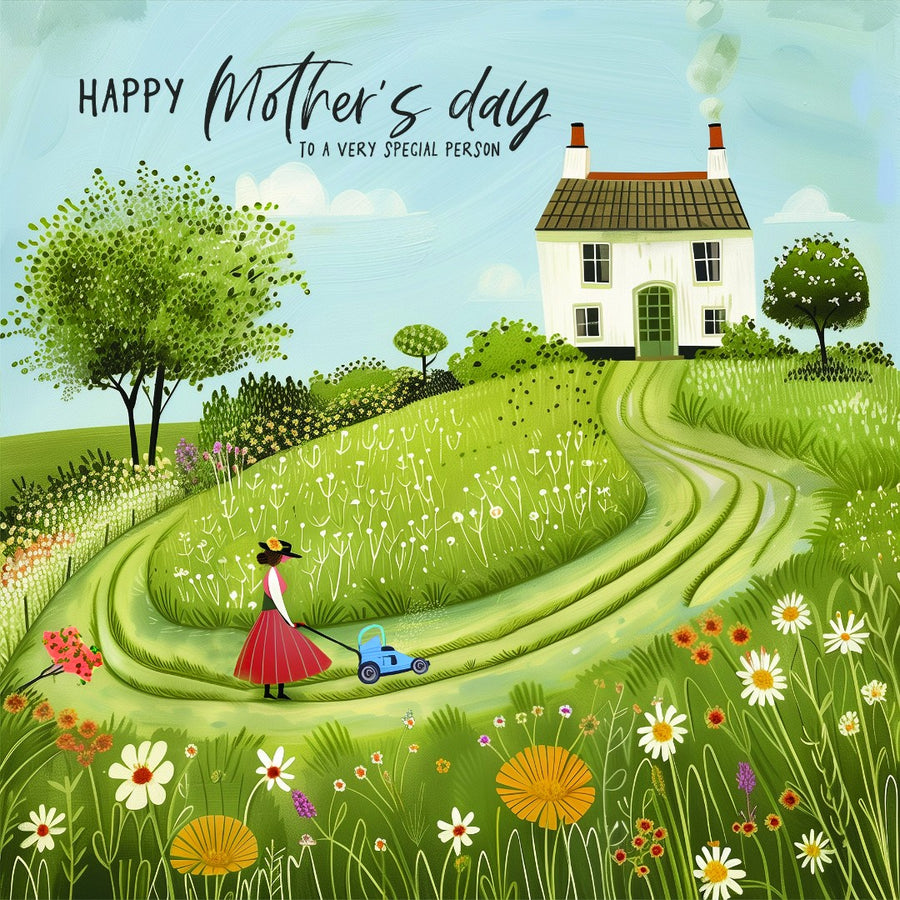 Lawnmower Mother's Day Card