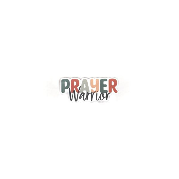 Sticker Vinyl - Prayer Warrior (Pack of 5)