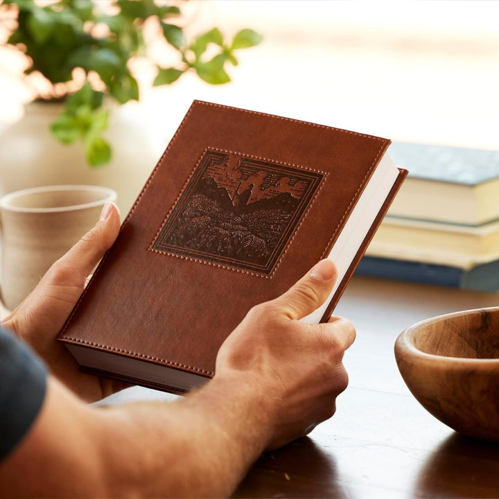 NKJV New Testament, Tracing Edition, Brown - Re-vived