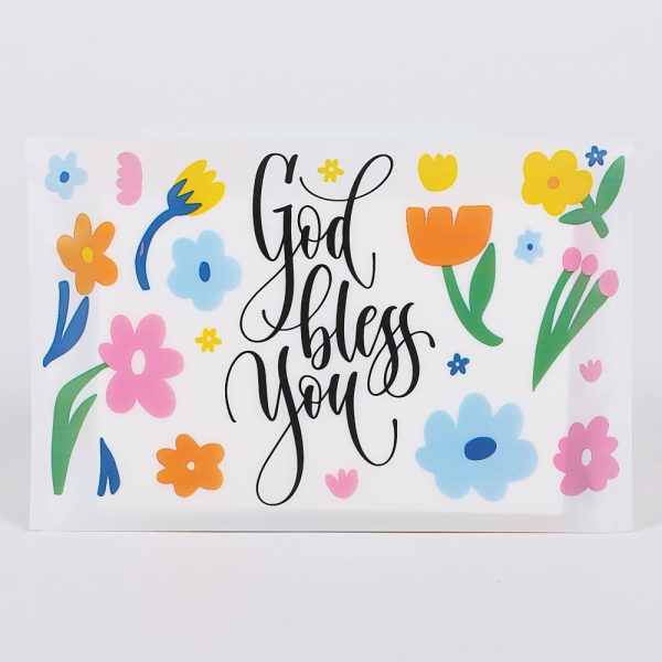 Tissues - God Bless Flowers (Pack of 30)