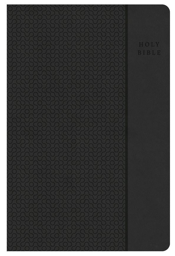 CSB Large Print Compact Reference Bible, Charcoal