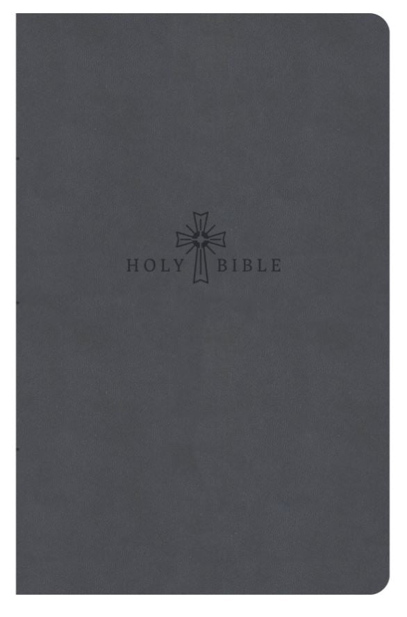 KJV Premium Gift Bible, Charcoal Leathertouch