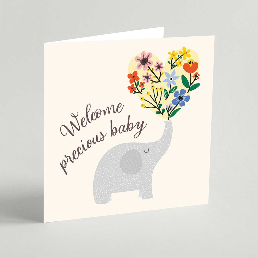 Welcome Precious Baby Square Card