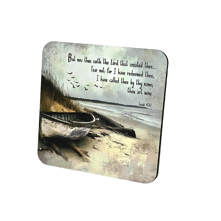 Bible Coaster - But Now Thus Saith the Lord (Beached Boat)