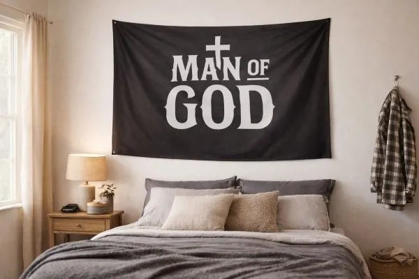 Flag Man of God - 3ft x 5ft