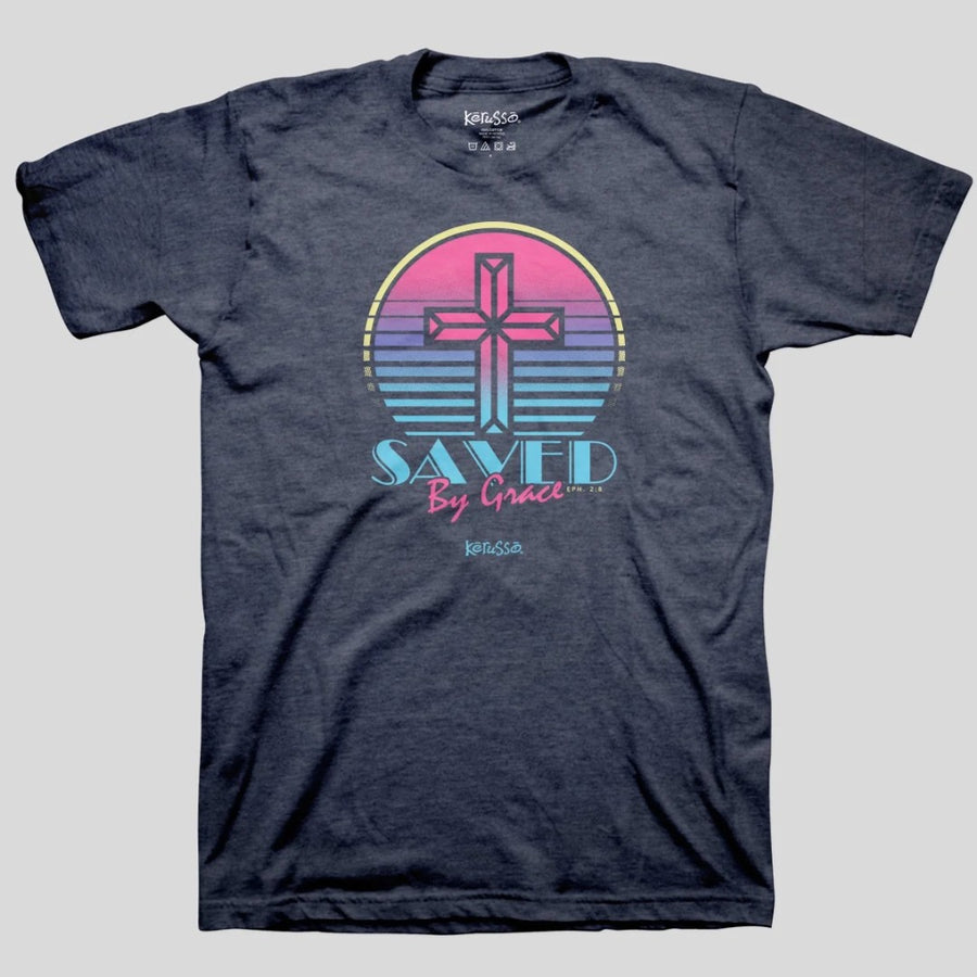Saved By Grace Cross T-Shirt Medium