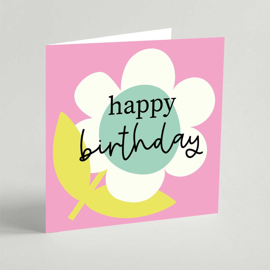 Happy Birthday (Pink) Greeting Card