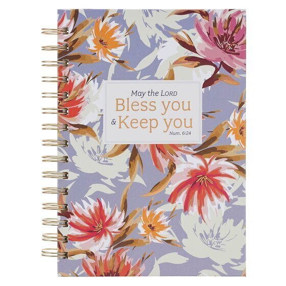 Trust Coral Floral Spiral Journal - Isaiah 40:31