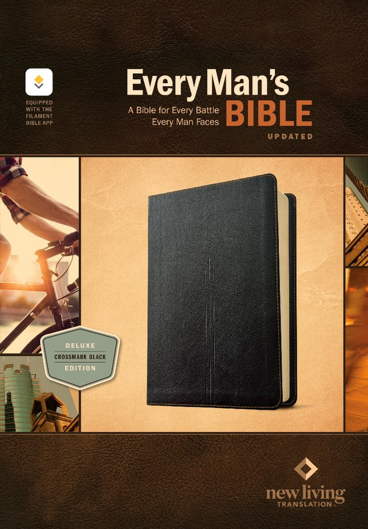 NLT Every Man's Bible, Filament Enabled, Black