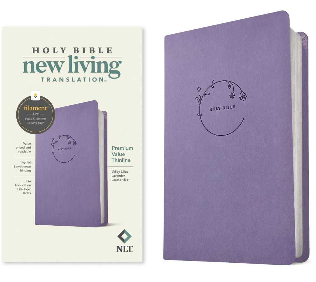 NLT Premium Value Thinline Bible, Filament Enabled, Lavender