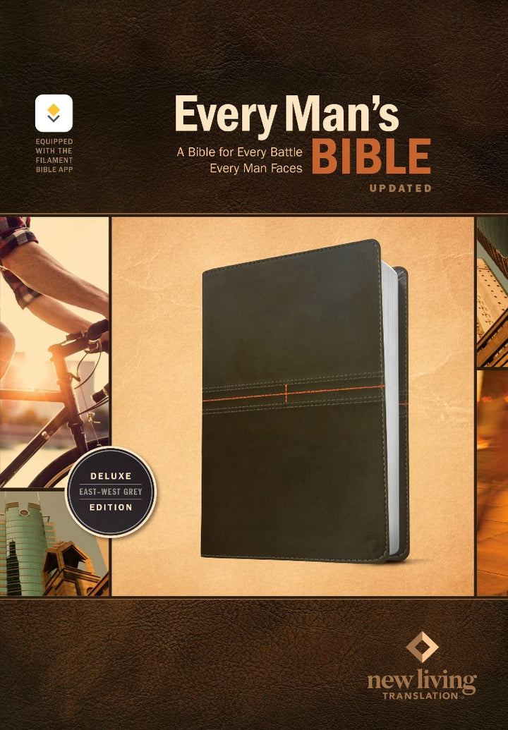 NLT Every Man's Bible, Filament Enabled, Gray
