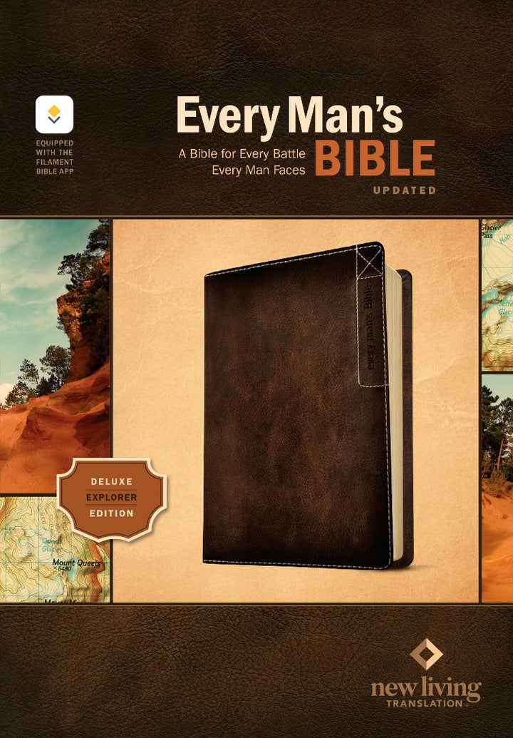 NLT Every Man's Bible, Deluxe Explorer Edition, Brown