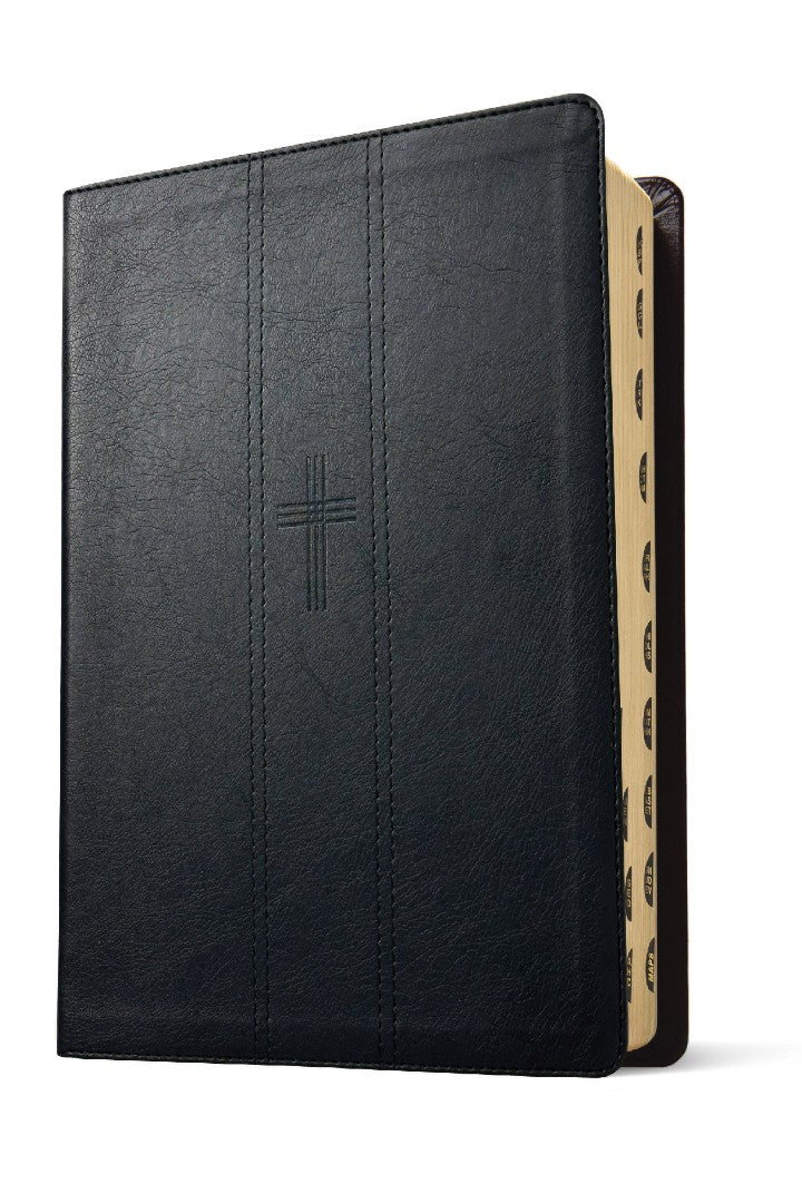 NLT Every Man's Bible, Large Print, Black, Indexed