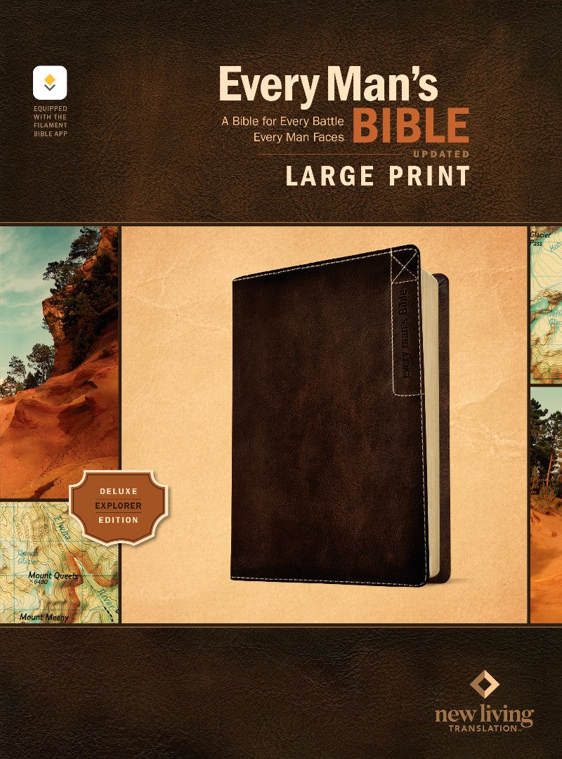 NLT Every Man's Bible, Large Print, Deluxe Explorer Edition
