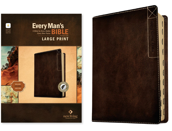 NLT Every Man's Bible, Large Print, Deluxe Explorer Edition