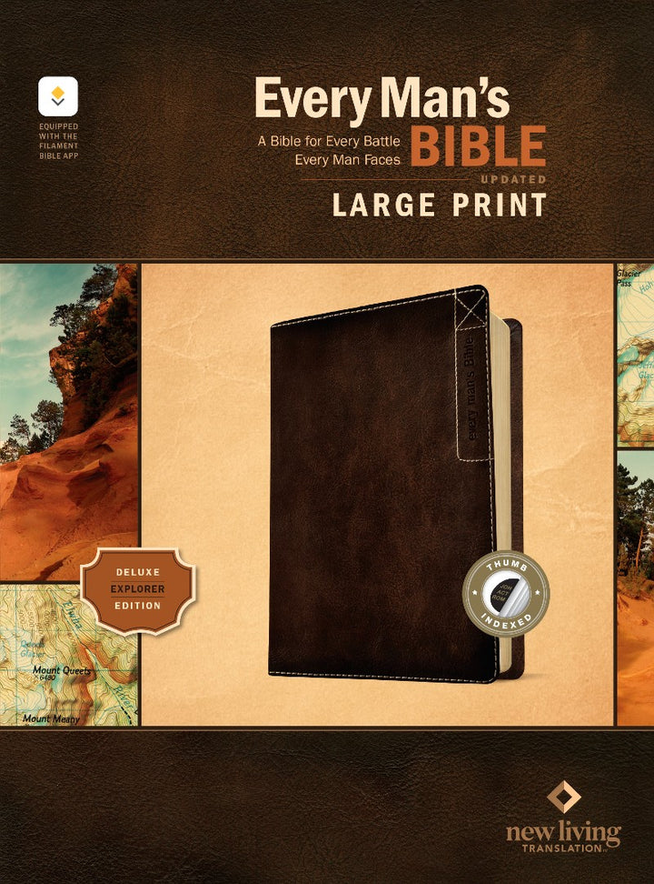 NLT Every Man's Bible, Large Print, Deluxe Explorer Edition