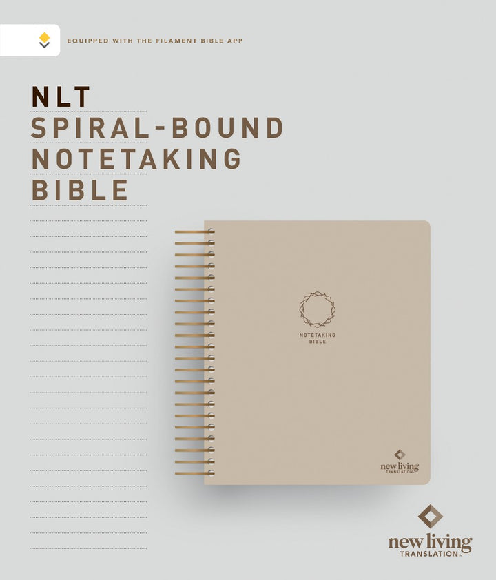 NLT Spiral-Bound Notetaking Bible, Filament Enabled