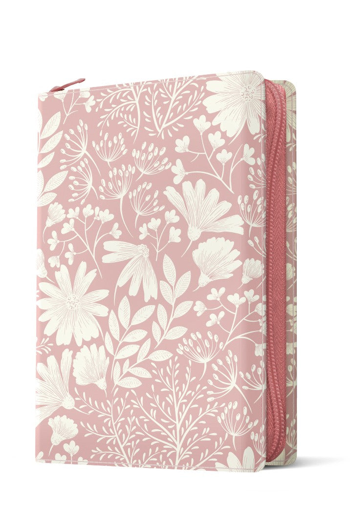 Message Deluxe Gift Zipper Bible, Garden Blush