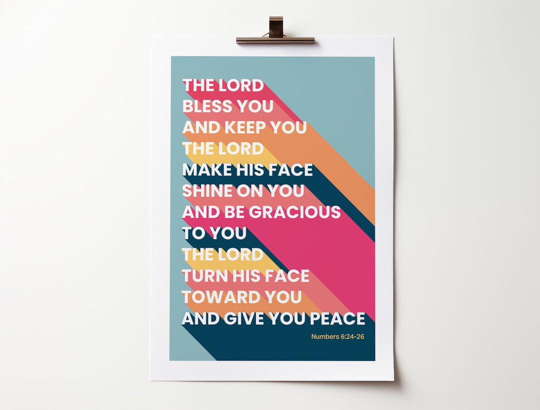 Numbers 6 - The Blessing A4 Poster