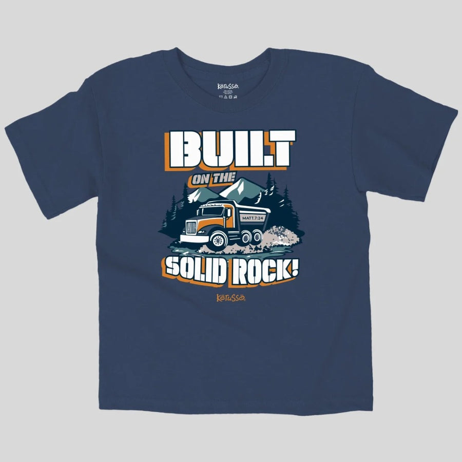 Built on the Rock Kids T-Shirt Medium