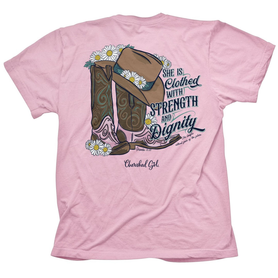 Strength Boots Cherished Girl T-Shirt 3XL