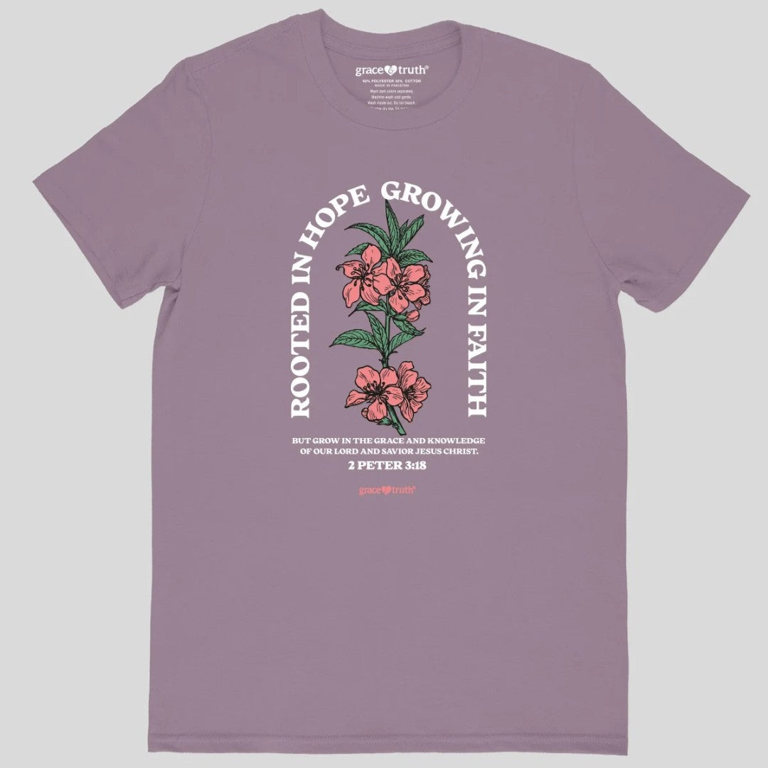Rooted in Hope Grace & Truth T-Shirt Medium