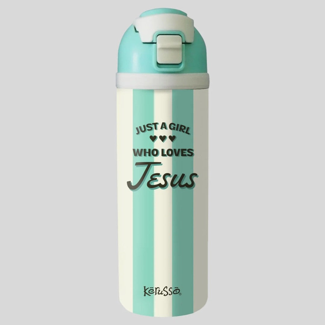 Just a Girl - 24oz Stainless Steel Flip Top Bottle