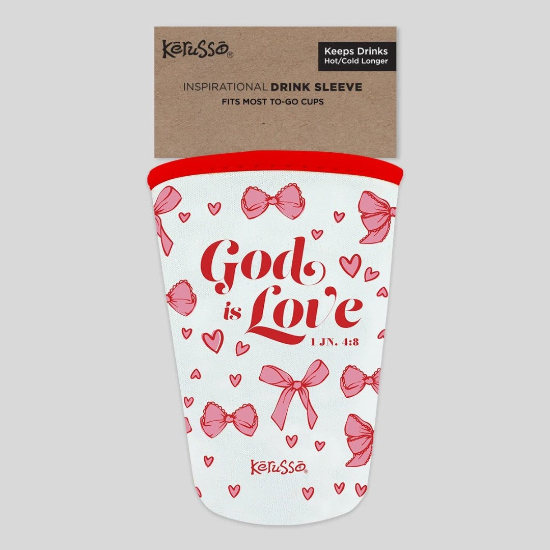God is Love Bows - Neoprene Drink Sleeve